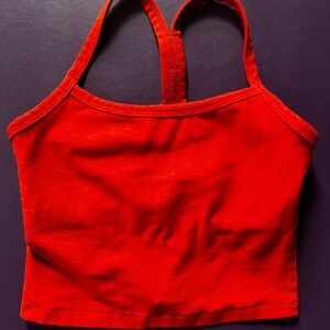 Beyond Yoga Red Crop Top